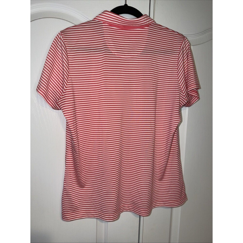 EP Pro Tour Tech Polyester Polo Golf Shirt Women Size XL Striped Performance - Picture 5 of 10
